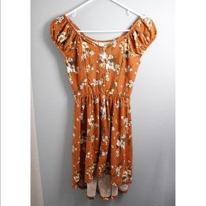 NOBO Flower Orange Mini Dress